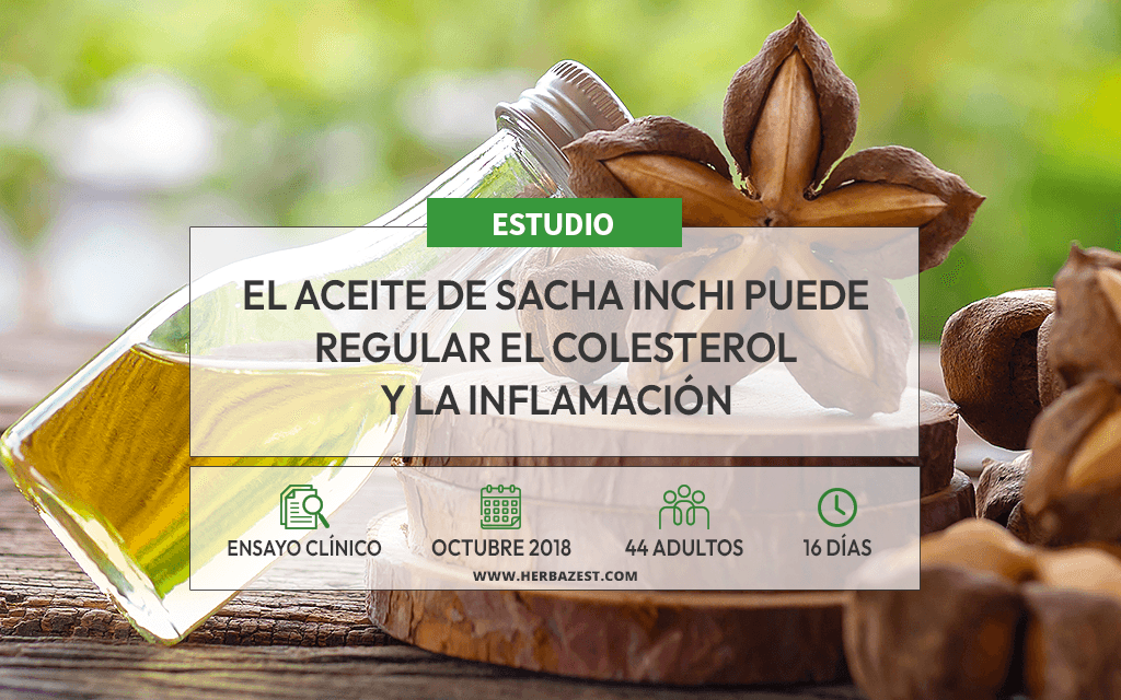 El aceite de sacha inchi contribuye al control lipíco en dietas altas en grasas
