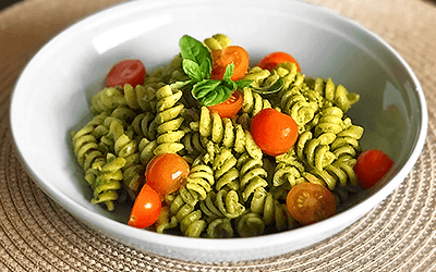 Pesto con semillas de sacha inchi