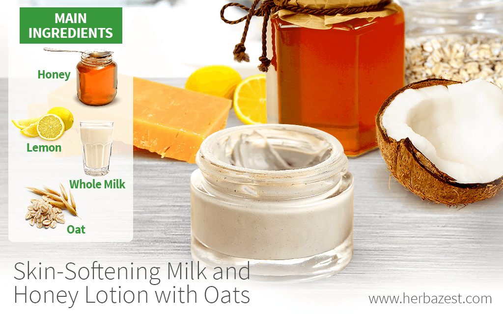 Skin-Softening Milk and Honey Lotion with Oats