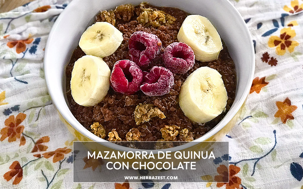 Mazamorra de quinua con chocolate