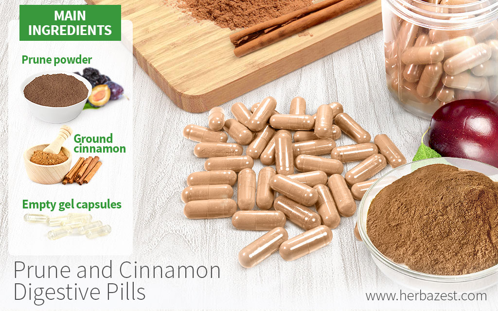 Prune and Cinnamon Digestive Pills