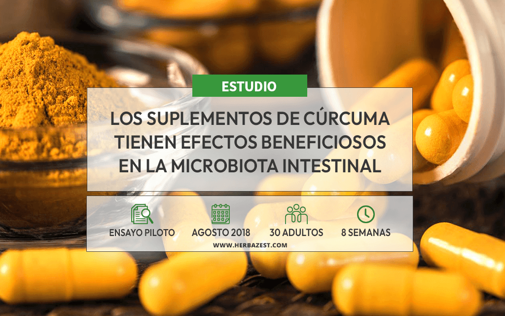 La cúrcuma puede mejorar la microbiota intestinal