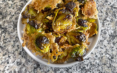 Parmesan Crusted Brussel Sprouts
