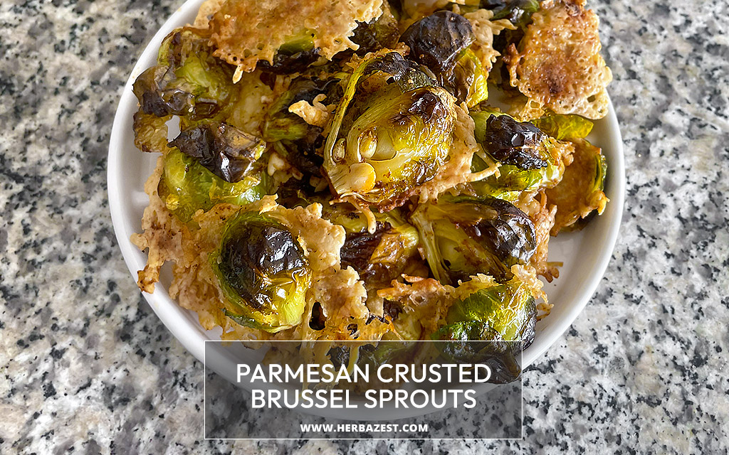 Parmesan Crusted Brussel Sprouts