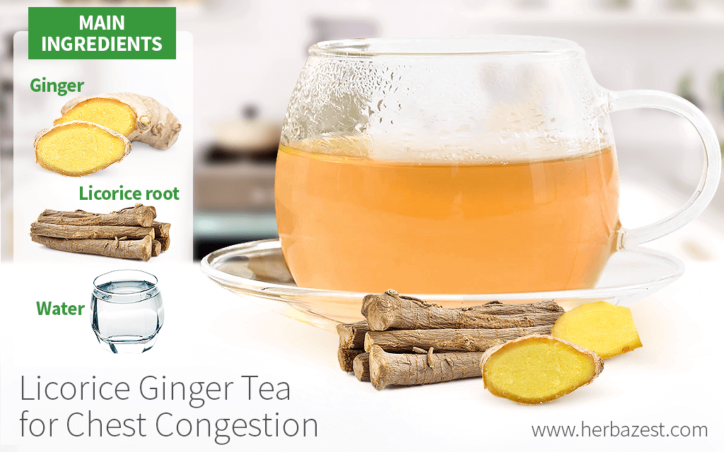Licorice Ginger Tea for Chest Congestion