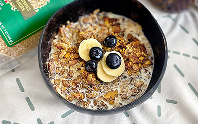 Carrot Cake Granola with Amaranth Crispies