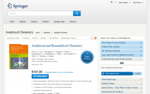 Analytical and Bioanalytical Chemistry