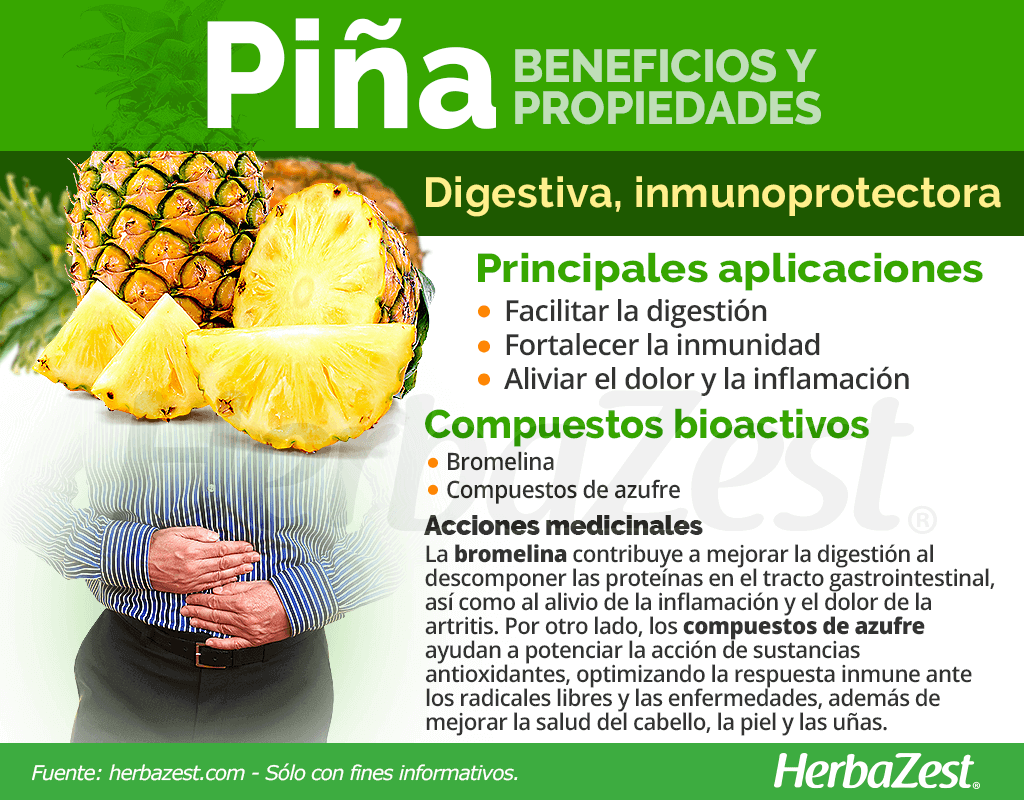 Beneficios y propiedades de la piña