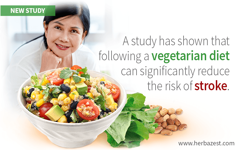 Lower Stroke Risk Seen in Adults Eating a Vegetarian Diet
