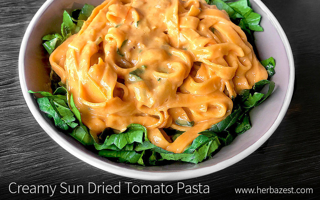 Creamy Sun Dried Tomato Pasta