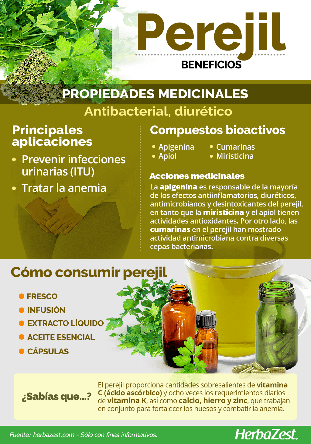 Beneficios del perejil