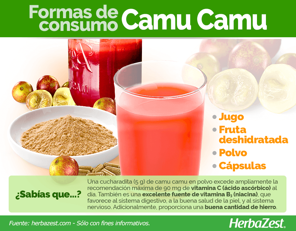 Cómo consumir camu camu