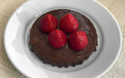 Postre de chocolate y calabaza sin horno