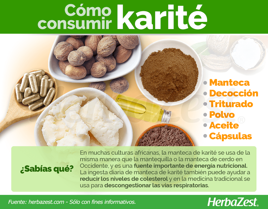 Cómo consumir karité