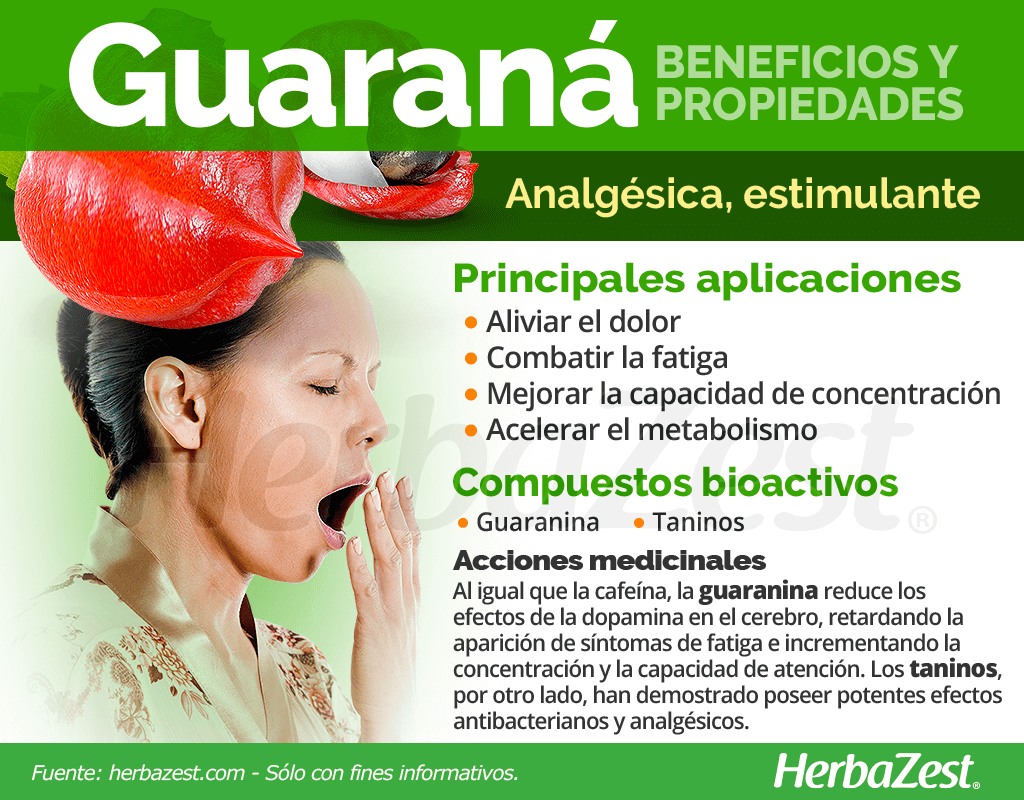 Beneficios y propiedades de la guaraná