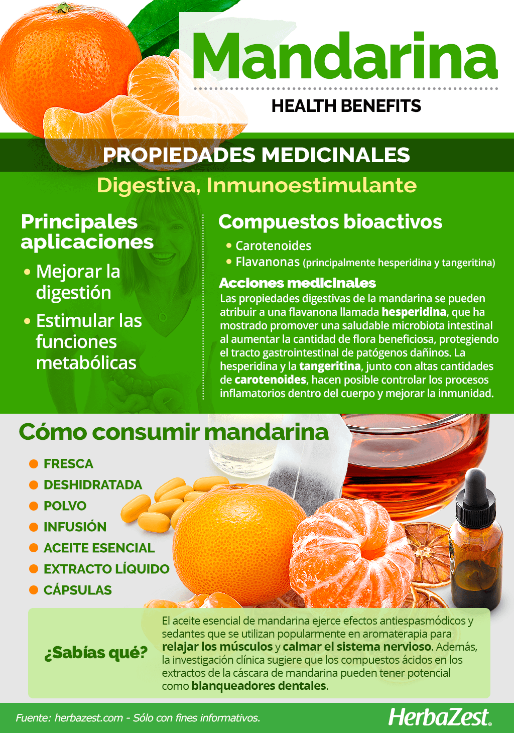 Beneficios de la mandarina