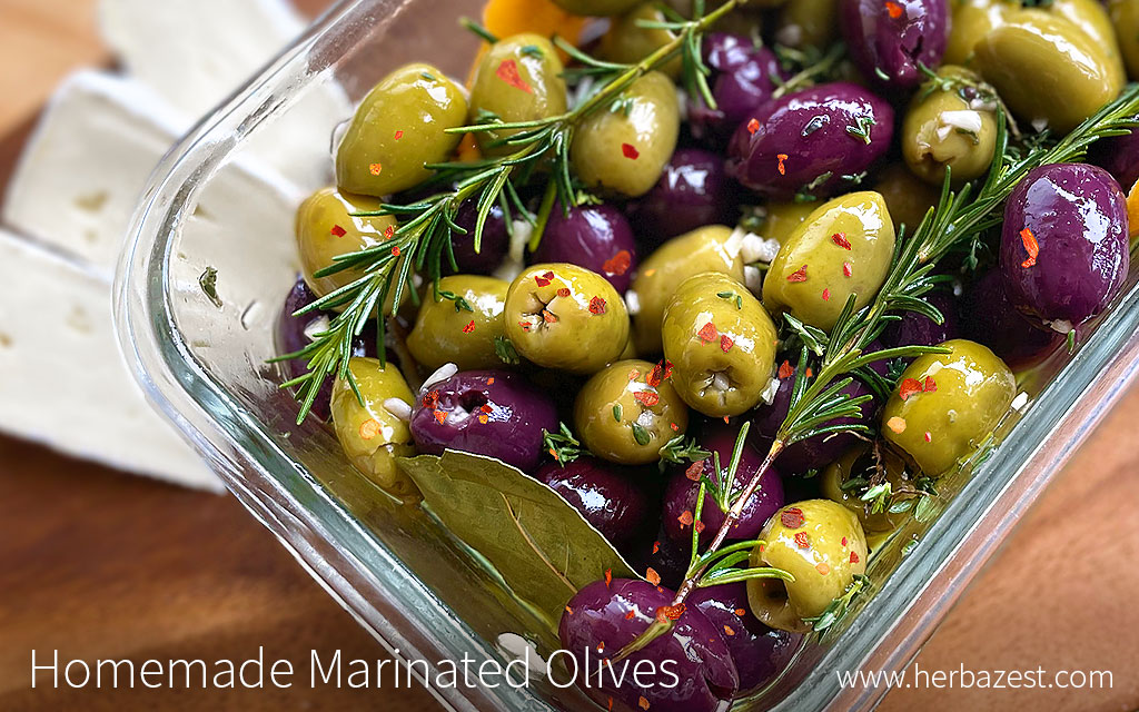 Homemade Marinated Olives