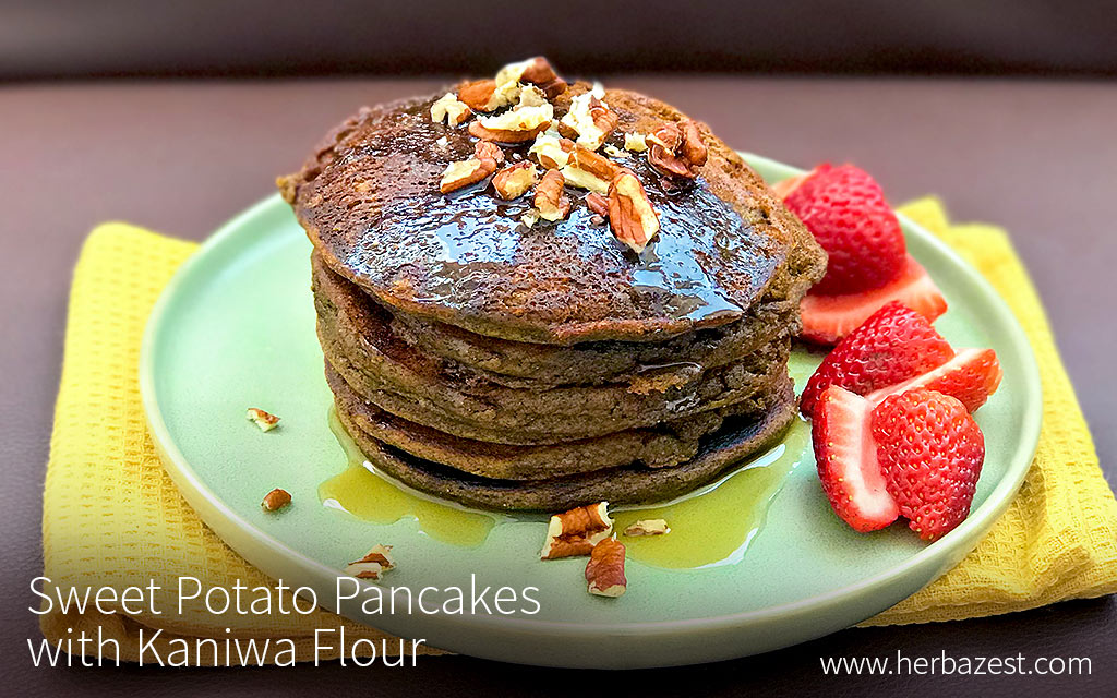 Sweet Potato Pancakes with Kaniwa Flour