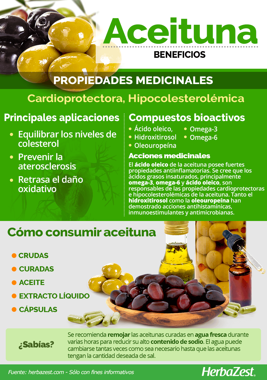 Beneficios de la aceituna