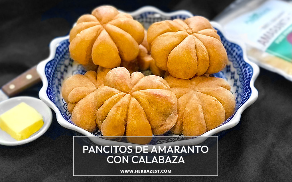 Pancitos de amaranto con calabaza