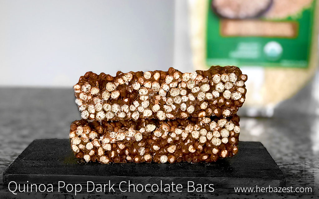 Quinoa Pop Dark Chocolate Bars