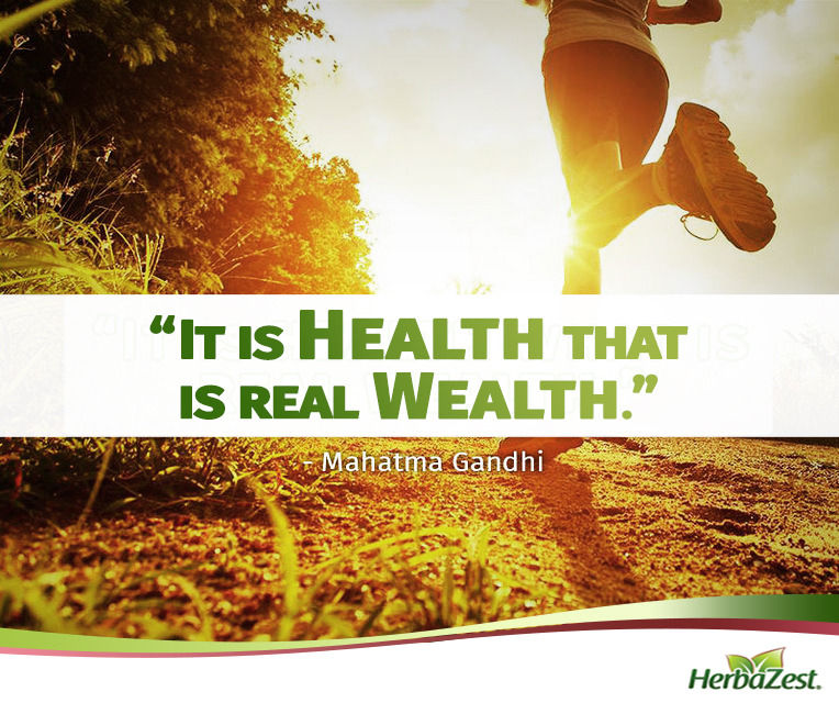 Quote: It is Health That is Real Wealth
